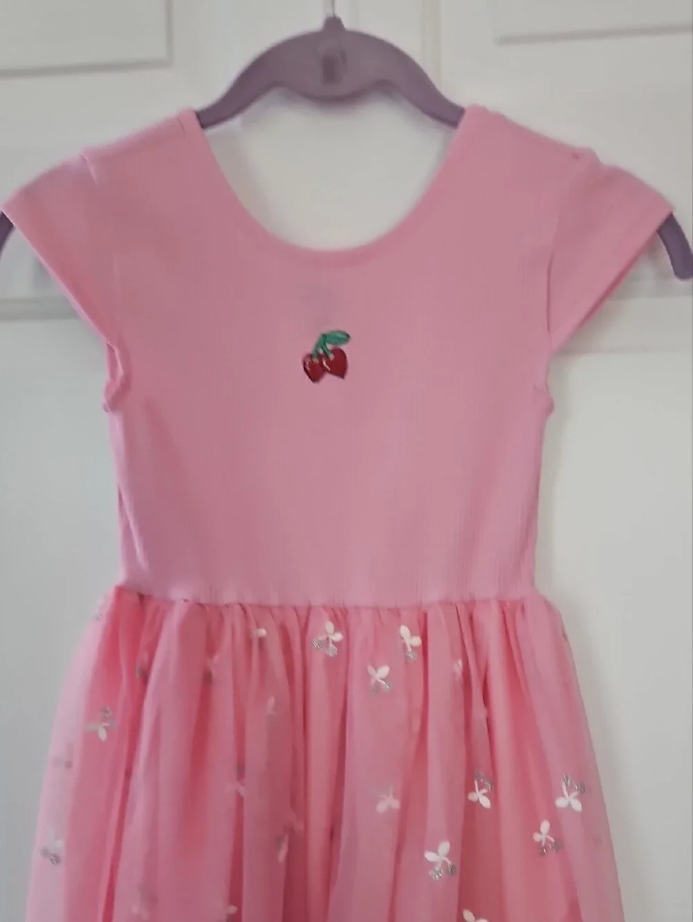 Old Navy Pink Cherry Tulle Skirt Kids Dress